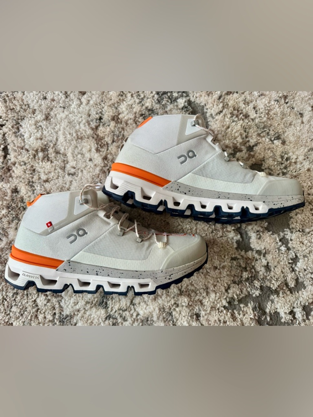 On Running Cloudtrax White&Orange and hiking shoes M 8